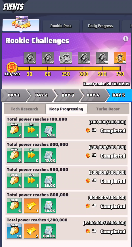Day 5 - keep progressing