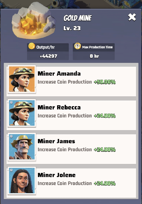 Gold mine enhanced by survivors 