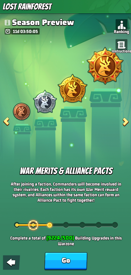 Season 6 Lost Rainforest - Day 2- War Merits and Alliance Pacts