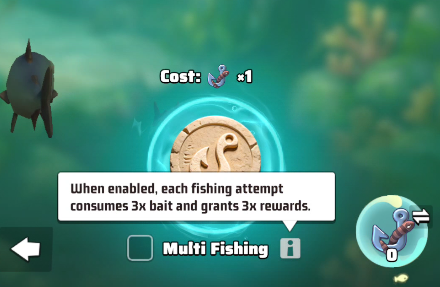 Multi fishing rewards